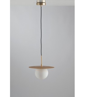 Globe Ceiling Pendant, Satin Gold, G9 - 1
