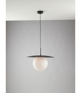 Globe Ceiling Pendant, Black, E27 - 1