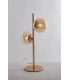 Table Lamp, Brass Satin With Champagne Diffusers, G9 - 1