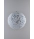 Decorative Flush Ceiling Light, White Glass, E27 - 1