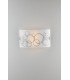 Decorative Flush Ceiling Light, White Glass, E27 - 1