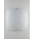 Decorative Flush Ceiling Light, Glossy White Glass, E27 - 1