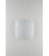 Decorative Flush Ceiling Light, Glossy White Glass, E27 - 1