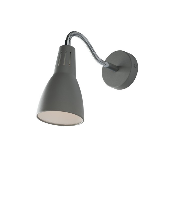 Adjustable Wall Task Lamp, Grey, E14 - 1