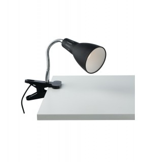 Adjustable Clamp Table Task Lamp, Black, E14 - 1