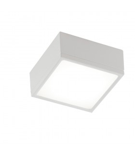 Integrated LED Square Surface Mounted Ceiling Light, White, 4000K - 1