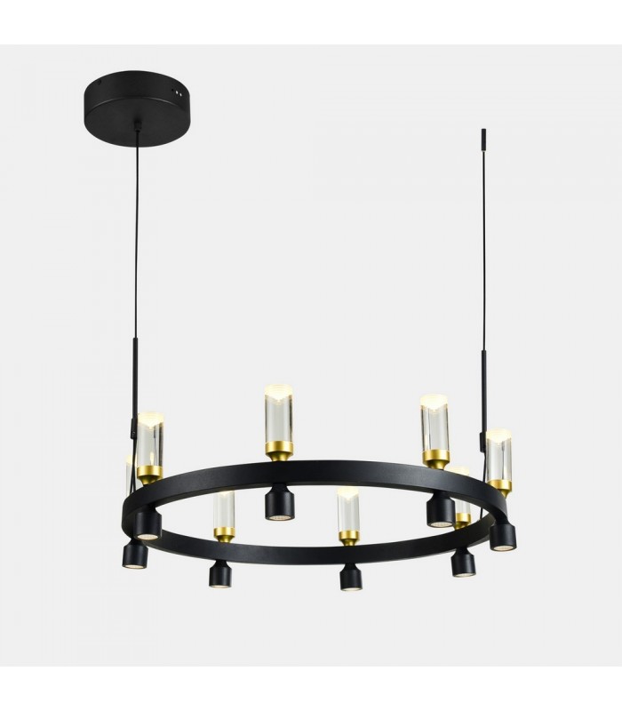 Modern LED Hanging Pendant Black, Gold, Warm White 3000K 2462lm - 1