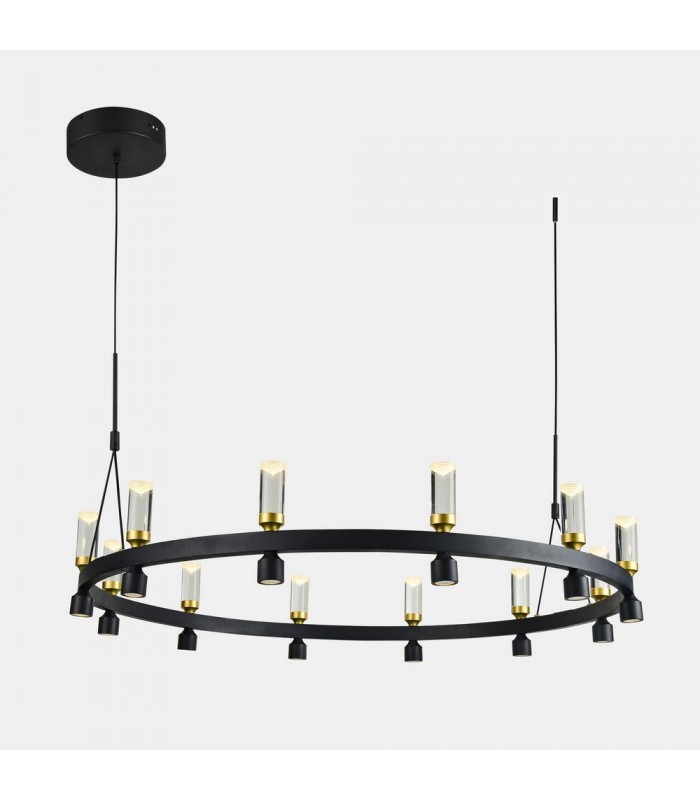 Modern LED Hanging Pendant Black, Gold, Warm White 3000K 3103lm - 1