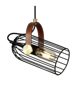 Industrial And Retro Hanging Pendant Black 1 Light , E27 - 1