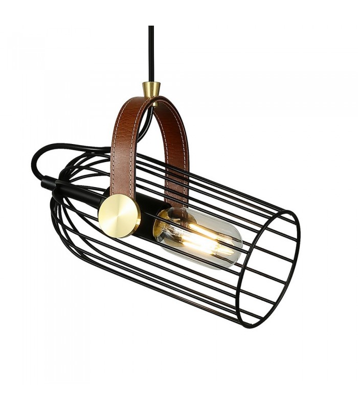 Industrial And Retro Hanging Pendant Black 1 Light , E27 - 1