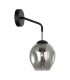 Modern Wall Lamp Black, Smoky 1 Light  with Graphite Smoky Shade, E27 - 1