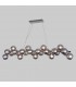 Modern Hanging Pendant Chrome 25 Light  with Smoky Shade, G9 - 2