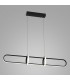 Modern LED Hanging Pendant Black, Warm White 3000K 1300lm Dimmable - 1