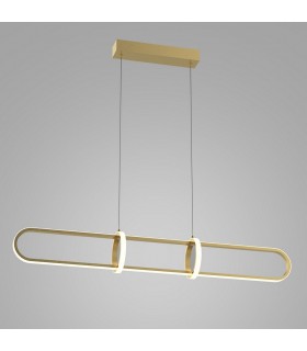 Modern LED Hanging Pendant Golden, Warm White 3000K 1300lm Dimmable - 1