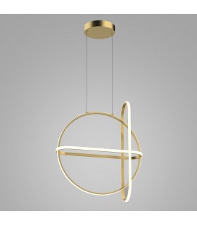 Modern LED Hanging Pendant Golden, Warm White 3000K 2000lm Dimmable - 1