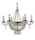 Hanging Pendant Champagne 9 Light  with Crystal Glass Shade, E14 - 2