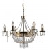Hanging Pendant Antique Bronze 9 Light  with Crystal Glass Shade, E14 - 2