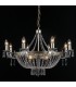Hanging Pendant Champagne 12 Light  with Crystal Glass Shade, E14 - 3