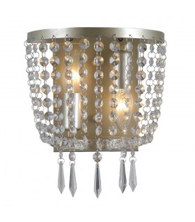 Wall Lamp Champagne 2 Light  with Crystal Glass Shade, E14 - 2