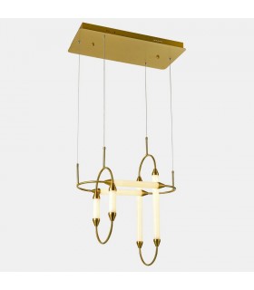 Modern LED Hanging Pendant Copper, Warm White 3000K - 1