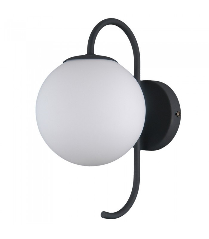 Industrial And Retro Wall Lamp Black 1 Light  with White Shade, G9 - 1