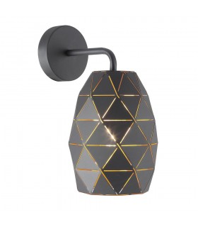 Modern Wall Lamp Graphite, Gold, Champagne 1 Light , E27 - 1