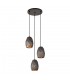 Modern Hanging Pendant Graphite, Gold, Champagne 2 Light , E27 - 1