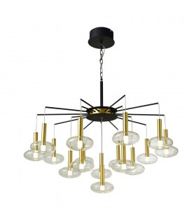 Modern LED Hanging Pendant Black, Gold, Warm White 3000K - 1