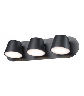 Modern LED Wall Lamp Black, Warm White 3000K 640lm - 1