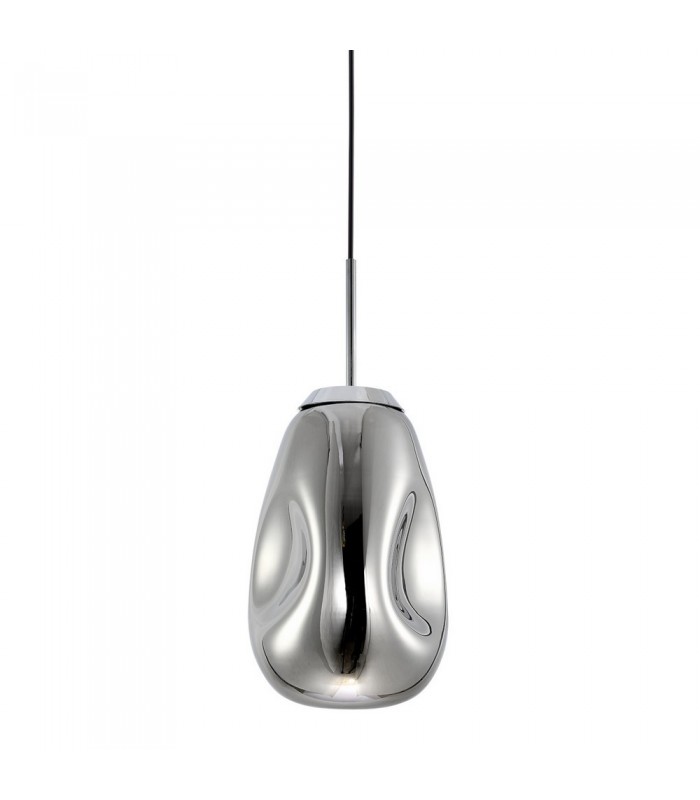 Modern Hanging Pendant Chrome 1 Light , E27 - 1