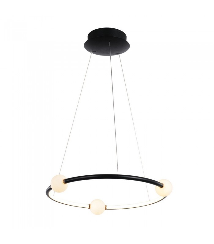 Modern LED Hanging Pendant Black, Pink, Warm White 3000K 2100lm Dimmable - 1