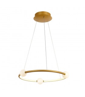 Modern LED Hanging Pendant Antique Bronze, Warm White 3000K 2100lm Dimmable - 1