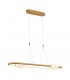 Modern LED Hanging Pendant Antique Bronze, Warm White 3000K 2640lm Dimmable - 1