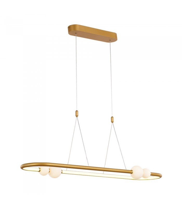 Modern LED Hanging Pendant Antique Bronze, Warm White 3000K 2640lm Dimmable - 1