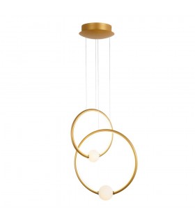Modern LED Hanging Pendant Antique Bronze, Warm White 3000K 2420lm Dimmable - 1