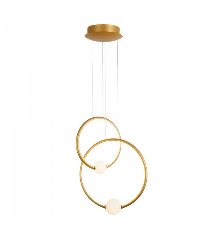 Modern LED Hanging Pendant Antique Bronze, Warm White 3000K 2420lm Dimmable - 1