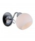 Stylized Wall Lamp Chrome, White 1 Light  with White Shade, E27 - 2