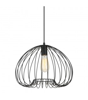 Modern Hanging Pendant Black 1 Light , E27 - 1