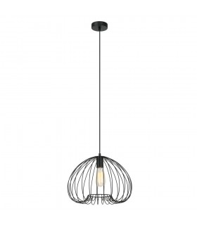 Modern Hanging Pendant Black 1 Light , E27 - 2