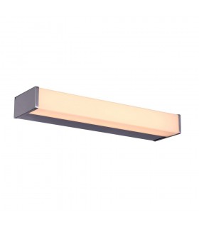 Modern LED Wall Lamp Chrome, Warm White 3000K 600lm - 1