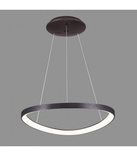 Modern LED Hanging Pendant Coffee Brushed, Warm White 3000K 2640lm Dimmable - 2