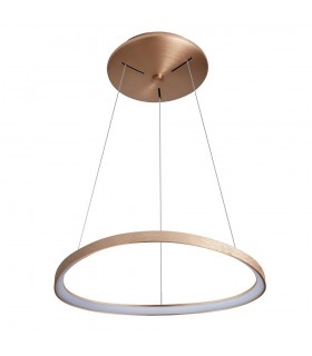 Modern LED Hanging Pendant Brushed Gold, Warm White 3000K 2640lm Dimmable - 1