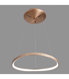 Modern LED Hanging Pendant Brushed Gold, Warm White 3000K 2640lm Dimmable - 2