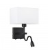 Modern LED Bedside Lamp Black Matt, Warm White 3000K 350lm - 1