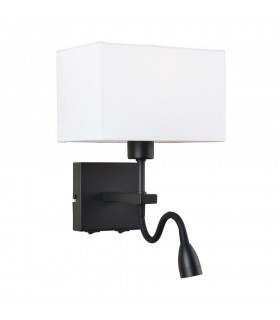 Modern LED Bedside Lamp Black Matt, Warm White 3000K 350lm - 1