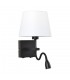Modern LED Bedside Lamp Black Matt, Warm White 3000K 350lm - 1