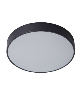 Modern LED Flush Ceiling Light Black, Warm White 3000K 1800lm - 1