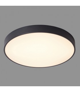Modern LED Flush Ceiling Light Black, Warm White 3000K 3600lm - 2