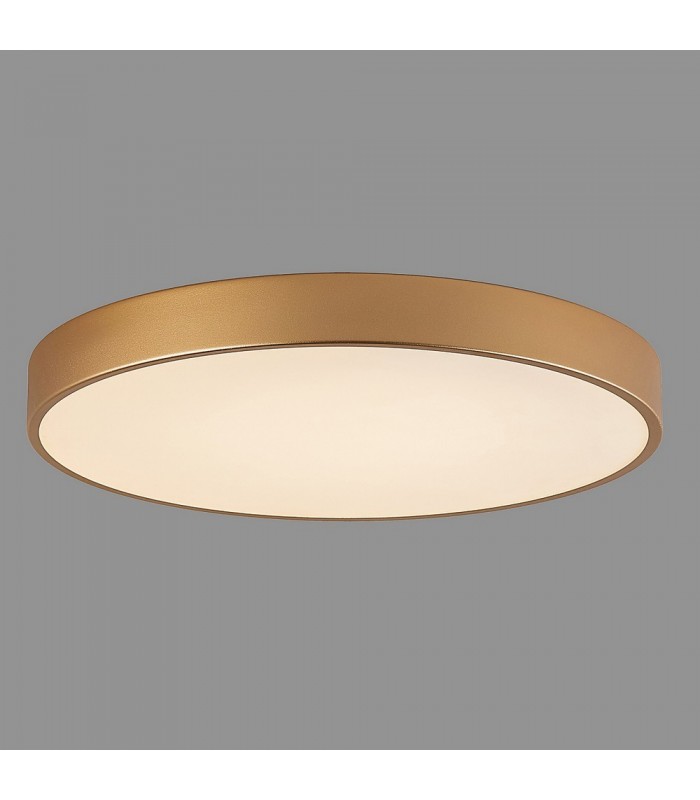 Modern LED Flush Ceiling Light Golden, Warm White 3000K 3600lm - 5