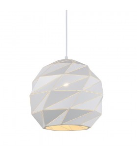 Modern Hanging Pendant White 1 Light , E27 - 1